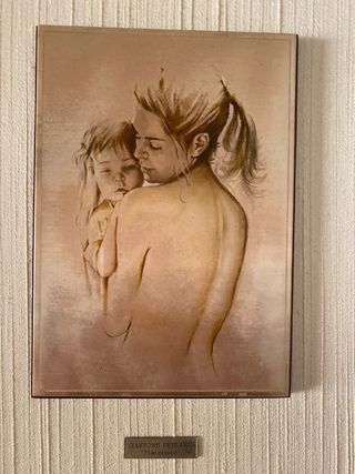 opera di G. Peirano su lastra in argento