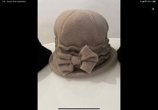 Gorro Cloche Anushka Polar beige