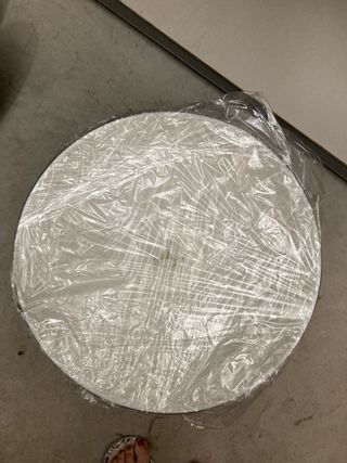 Lampara Ikea negra techo 38cm