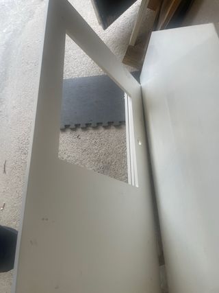 Bancada de compacto nucleo blanco 