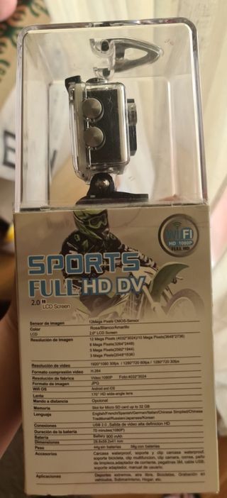 Cámara deportiva nueva