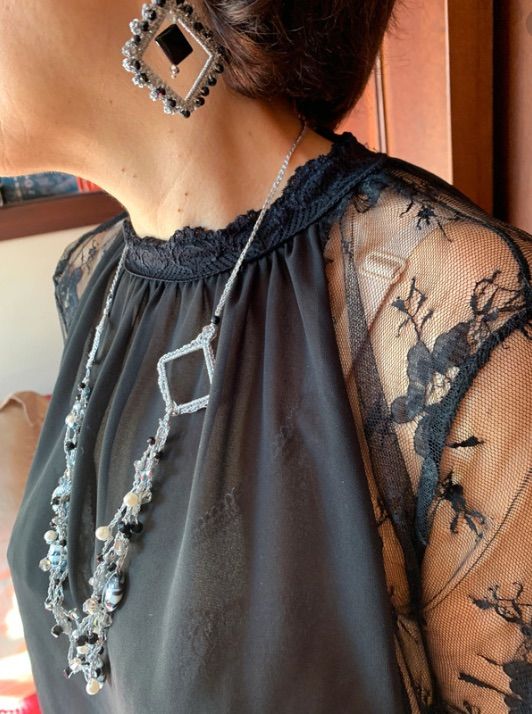 Bijou parure collana e orecchini gioiello