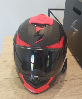 Casco moto con Intercomunicador