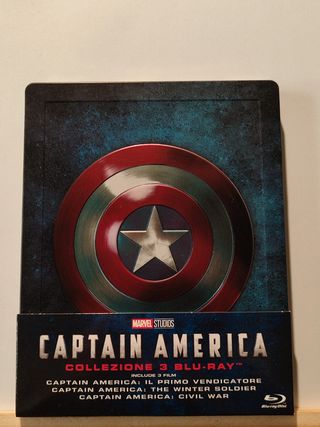 Captain America Trilogia Steelbook Blu Ray