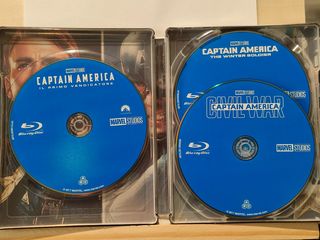 Captain America Trilogia Steelbook Blu Ray