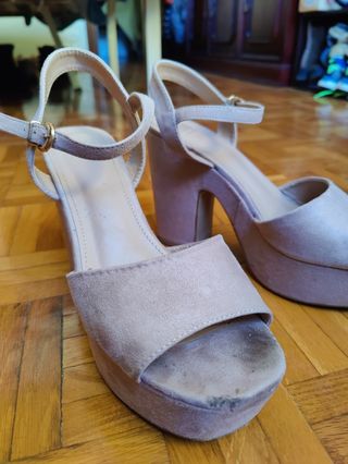 Sandalias de tacón con plataforma