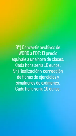 CLASES DE APOYO Y REFUERZO