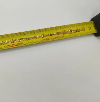 X100 CADENA GROUMET ESTRELLITAS ORO 18K