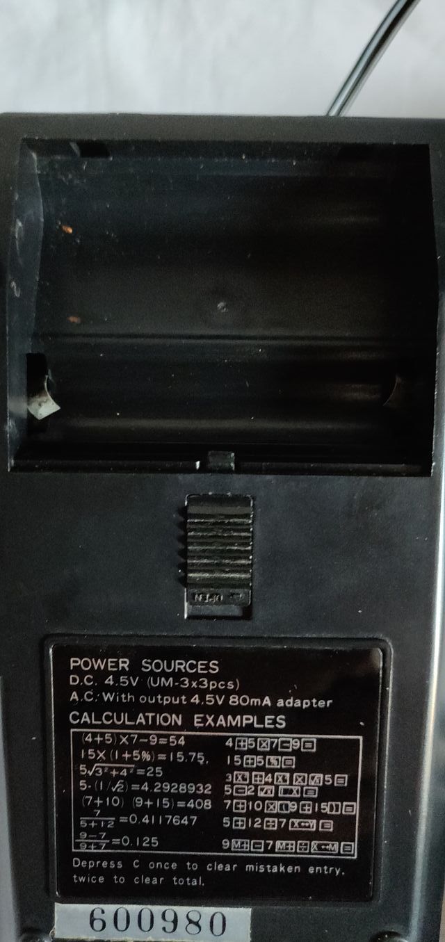 Calcolatrice vintage Compex Sr-40 a led