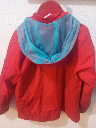 Chubasquero rojo niño 8 años