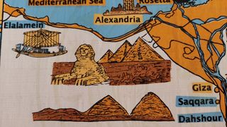 Papiro gigante comprado en el Cairo, 60 x 42 cm.