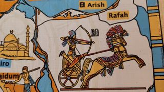 Papiro gigante comprado en el Cairo, 60 x 42 cm.