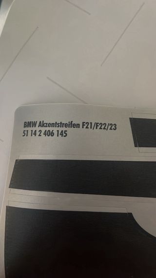 Pegatina Oficial BMW M240