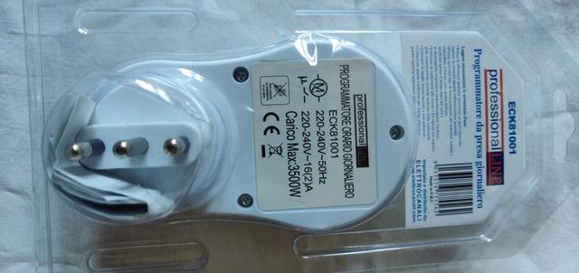 N. 3 timer regolabili (programmatori da presa)