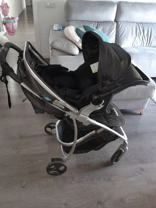 Pack Silleta babyhome + maxi cosi + funda