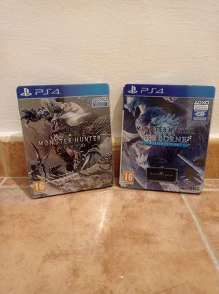 Monster Hunter ps4 edición Steelbook
