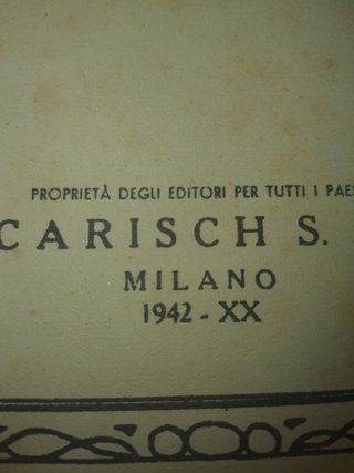 Antico libro P. BONA 1942