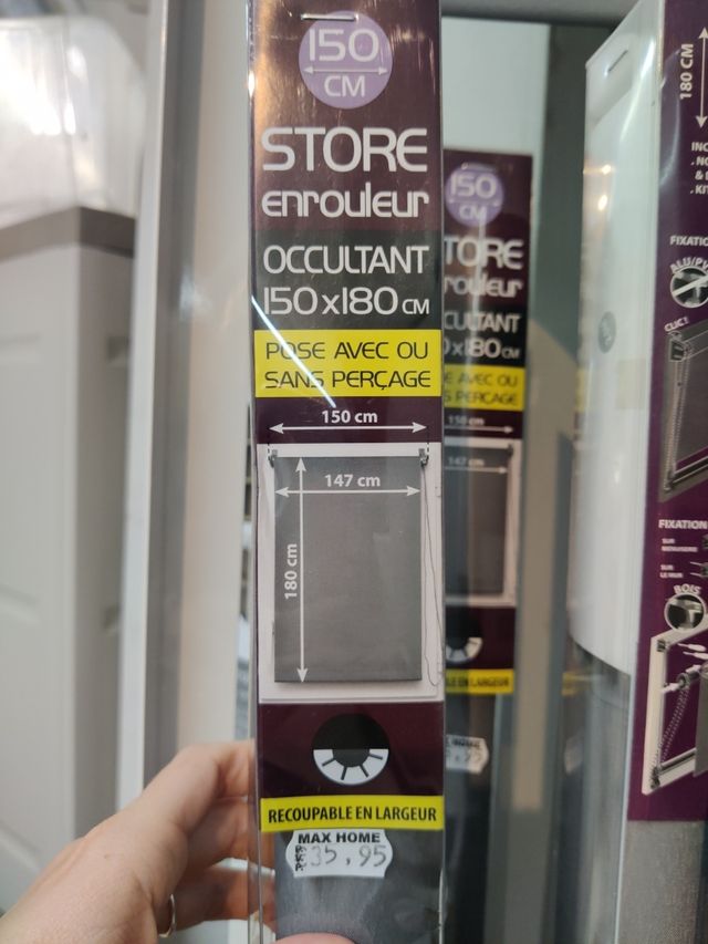 Estor enrollable cortina gris