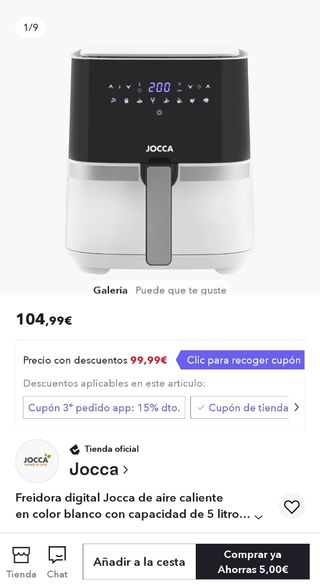 Freidora de Aire (Precintada)