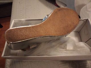 Preciosas cuñas plata talla 41