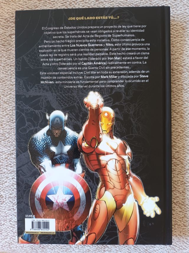 Tomo cómic Marvel Civil War