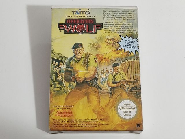Caja 100% original OPERATION WOLF - Nintendo NES 