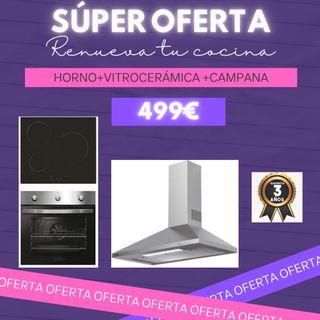 HORNO+VITROCERÁMICA+CAMPANA
