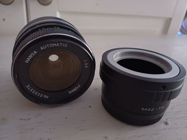 Obiettivo 28mm, con adattatore M42 - FX