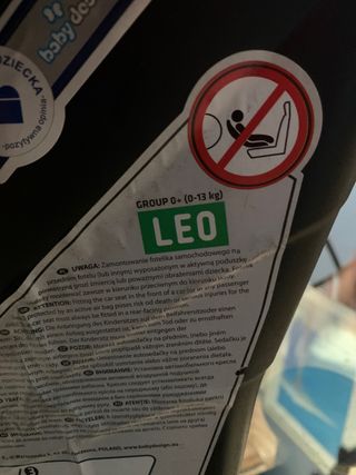 Silla de bebe para coche babydesing