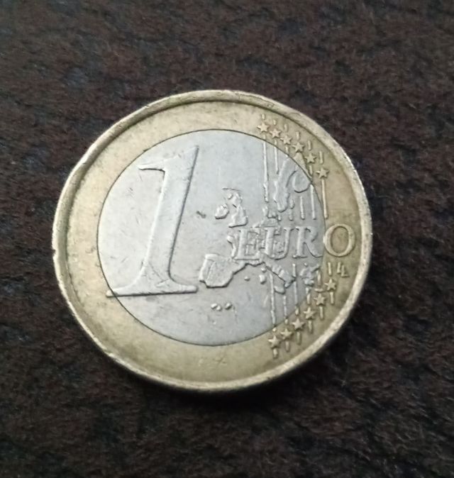 Moneda mal acuñada 1 euro 1999 francesa