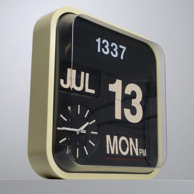 Diseño de reloj con tapa de pared Habitat