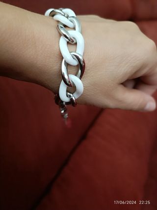 Bracciale Lotus acciaio ceramica