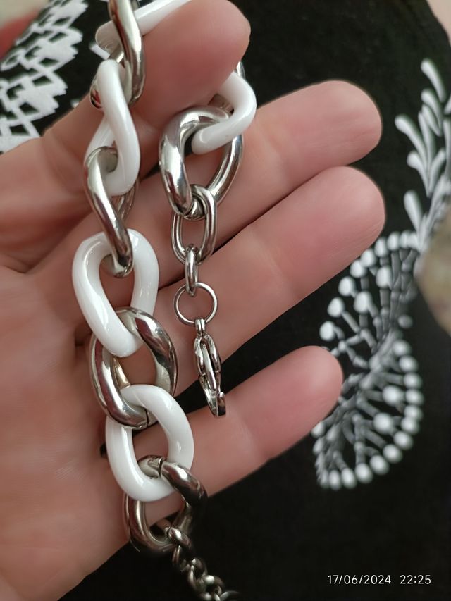 Bracciale Lotus acciaio ceramica