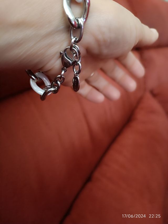 Bracciale Lotus acciaio ceramica