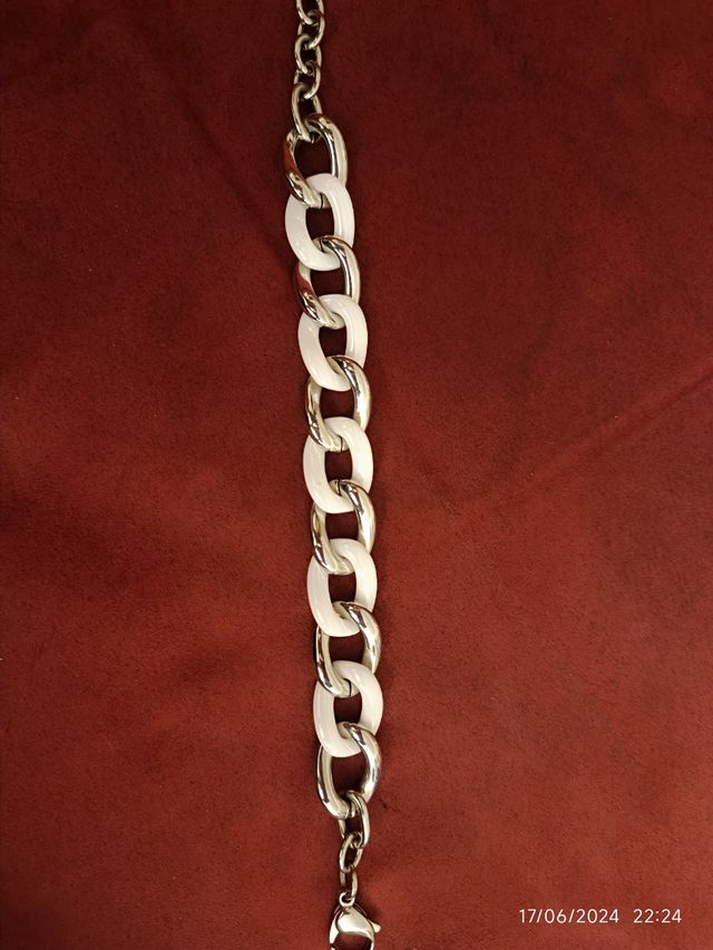 Bracciale Lotus acciaio ceramica