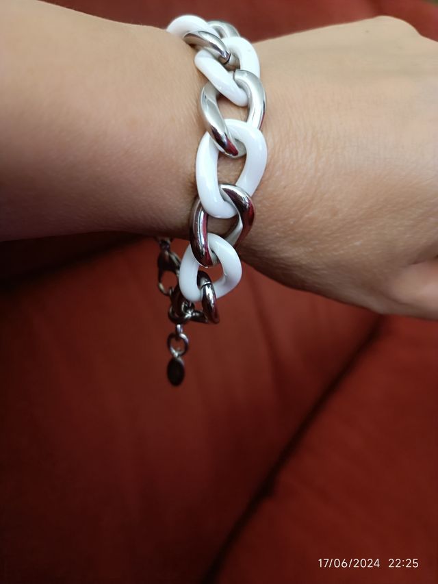 Bracciale Lotus acciaio ceramica