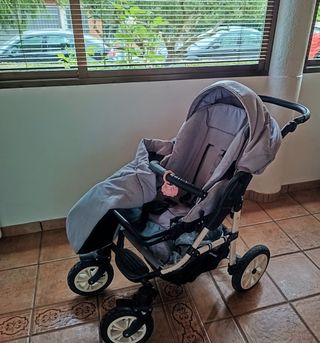 Cochecito bebe trio; capazo, cuco ysilla