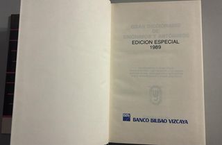 Diccionario de Sinónimos y Antónimos Espasa