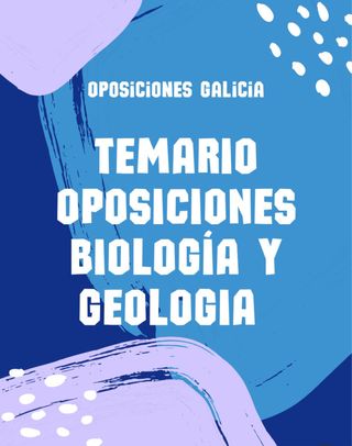 Temario Oposicion Profesorado Biología y Geología