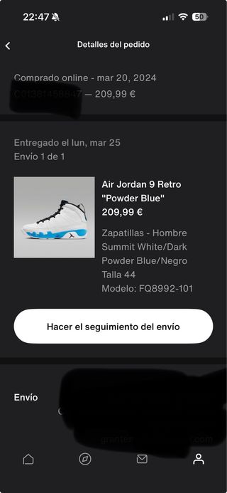 Jordan 9 unc