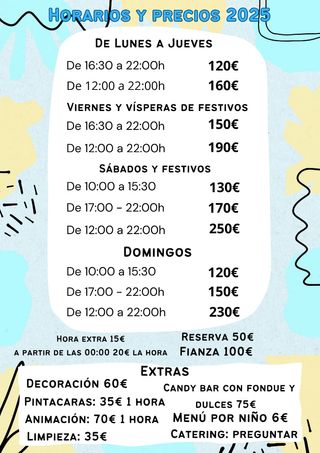 Alquiler sala de eventos 
