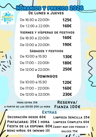 Alquiler sala de eventos