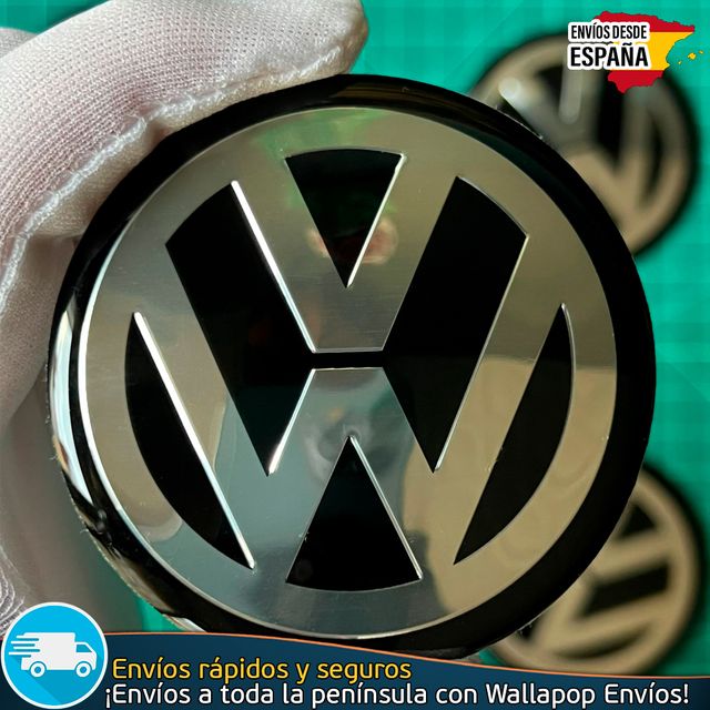 X4 Emblemas Volkswagen 65mm Pegatinas Tapacubos