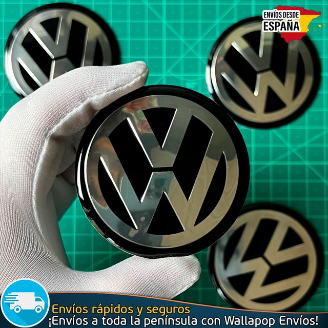 X4 Emblemas Volkswagen 65mm Pegatinas Tapacubos