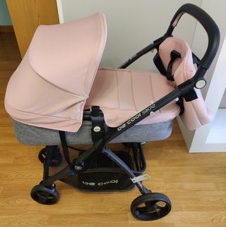 Carrito bebe Be Cool Slide Rosa 2 Piezas