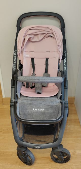 Carrito bebe Be Cool Slide Rosa 2 Piezas