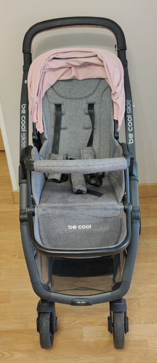 Carrito bebe Be Cool Slide Rosa 2 Piezas