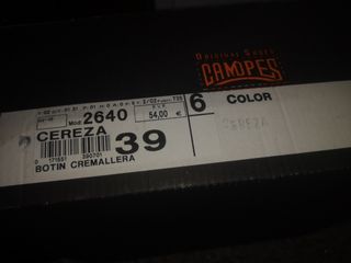 BOTINES DE PIEL DE MUJER TALLA 39 