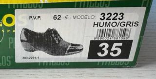 Zapatos de piel con cordones mujer