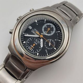 SEIKO 7T92 CRONÓGRAFO FECHA ESFERA NEGRO